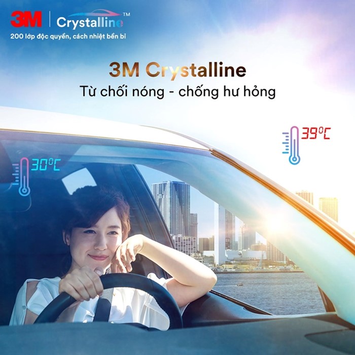 Phim cách nhiệt 3M Crystaline cho ô tô