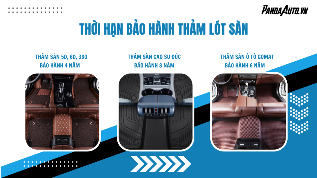 Chính sách bảo hành thảm lót sàn Panda Auto